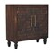 Homeroots 33in Brown Solid Wood Accent Cabinet With Two Doors And Two Drawers 720268 - alternate 2