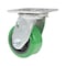 Vestil Polyurethane Swivel Caster 4 In. Diameter x 2 In. Width 700 Lb. Capacity Green/Black CST-F34-4X2DT-S - alternate 4