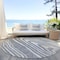 Homeroots 8' Gray Ivory And Beige Round Faux Bois Washable Indoor Outdoor Area Rug 614481 - alternate 4