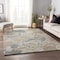 Homeroots 5' X 8' Beige Charcoal And Gray Abstract Washable Indoor Outdoor Area Rug 643590 - alternate 1