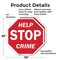 Signmission Help Stop Crime, 10 inch X 10 inch, Aluminum Metal Signs, 2PK OC-A-2PACK-10-72 - alternate 2