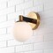 Jonathan Y Modernist Globe 5.75" 1-Light Metal/Frosted Glass Modern Contemporary LED Vanity, Brass Gold/Black JYL3540A - alternate 2