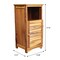 Happimess Serene 27.5"H Handcrafted Acacia Wood Bathroom Freestanding Floor Bathroom Storage Cabinet w/Louver SHF2001A - alternate 2