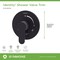 Symmons Identity Wall Mounted Single Handle Shower Valve Trim with Volume Control Lever (Valve Not Included) S6790MBTRM - alternate 2