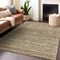 Homeroots 10' X 14' Beige Striped Washable Indoor Outdoor Area Rug 607955 - alternate 5