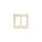 Pass & Seymour TradeMaster TP Wallplate, 4.6875 in L, 4-3/4 in W, 2 -Gang, Nylon, Light Almond TP262LACC30 - alternate 1