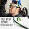 Jackson Safety Maxview+, Safety Glasses, Anti-Fog & Anti-Scratch, Clear Lens, Black/Green Frame, Half-Frame 60000 - alternate 2