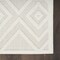 Homeroots 10' Ivory And White Geometric Indoor Outdoor Runner Rug 564062 - alternate 2