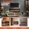 Edendirect 42 in. Wall Mount Electric Fireplace in Black, Sleep Mode, Remote, Adjustable Flame Color and Speed ZR-ZHUMI-BL-Q01-42IN-BK - alternate 6