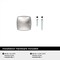 Amerock Garfield 1-3/16 inch (30mm) Length Polished Chrome Cabinet Knob, 25PK 25VMP3702026 - alternate 2
