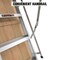 Edendirect Attic Ladders, Aluminum, 7.7 ft. - 10.3 ft. Ceiling Height Range, 375 lb. Load Capacity ED-W2529P185494 - alternate 2