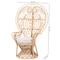 Bali & Pari Kimiko Natural Rattan Peacock Chair 267-14619-ZORO - alternate 4