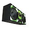 Deejay Led Loaded Box w/Two Despacito Heavy Duty 12-in Woofers One Horn and w/Two Bullet Tweeters GREEN TBH12GREEN - alternate 3