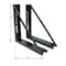 Buyers Products 18x27 Inch Welded Black Formed Steel Mounting Brackets 1701012 - alternate 2