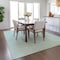 Homeroots 5' X 8' Aqua And Ivory Geometric Washable Indoor Outdoor Area Rug 602408 - alternate 2
