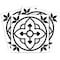 Homeroots 12" X 12" Tulipa White and Gray Peel and Stick Removable Tiles 555893 - alternate 3