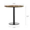 Flash Furniture Commercial 31.25" Natural HPL Tabletop with Black Table Height RD Base ST-RD31-NAT-TR18-GG - alternate 3