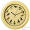 Clockswise 12in Round Battery-Operated Singing Bird Wall Clock with Wild Nature Sounds & Non-Ticking, Yellow QI004820.YL - alternate 1
