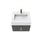 Castello Usa Nile 24-inch Black Vanity Set with White Top and Gold Handles CB-MC-24BLK-GLD-2053-WH - alternate 2