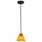 Access Lighting Martini, LED Pendant, Oil Rubbed Bronze Finish, Amber Glass 28004-3R-ORB/AMB - alternate 2