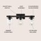 Jonathan Y Bungalow 22.75" 3-Light Iron/Seeded Glass Rustic Farmhouse LED Vanity Light, Oil Rubbed Bronze JYL7509A - alternate 5
