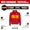 Milwaukee Tool Men's Heated Hoodie, Up to 8 hours Time, Zipper Closure, Red, Size M M200R-20M - alternate 2