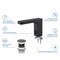 Kibi Blaze Touchless Bathroom Faucet with Pop-Up Drain, Plug-In or Battery Powered C-KBF1030MB - alternate 3