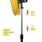 Edendirect 20 in. 3 Speeds High Velocity Pedestal Oscillating Fan in Yellow with Powerful 1/5 HP Motor IR-FANPD20W - alternate 2