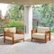 Alaterre Furniture Barton Weather-Resistant Outdoor Patio Arm Chair with Stain and Fade-Proof Cushions, 2PK 80-OUTD-WD-CH-SET1 - alternate 3
