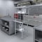 Amgood 30 in. Double Tier Overshelf, 30 in. x 18 in. x 32 in. Stainless Steel Table Mount Shelf, 2 Tier AMG DOS-1830-Z - alternate 3