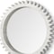 Homeroots 35" White Abstract Wood Framed Accent Mirror 376371 - alternate 3