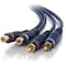 C2G 25ft Velocity RCA Stereo Audio Extension Cable - RCA Male - RCA Female - 25ft - Blue 13042 - alternate 1