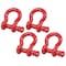 Mytee Products 1-1/8in 9.50 Tons Anchor Shackle Forged Carbon Steel & Alloy Screw Pin, 4PK SHACKLE-ANCHOR-SP-118x4 - alternate 1