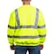 Game Workwear Hi-Vis Crewneck, 100% Spun Polyester Fleece, Hi Vis Lime, M 8310E - alternate 2