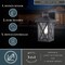 Vaxcel Rockford Outdoor Black Motion Dusk to Dawn Wall Sconce with Clear Seeded Glass Shade T0843 - alternate 3