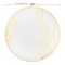 Smarty Had A Party 7.5" White w/Gold Antique Floral Round Disposable Plastic Appetizer/Salad Plates (120 Plates), 120PK 927WG-CASE - alternate 4