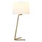 Homeroots 28" Gold Metal Table Lamp With White Drum Shade 524272 - alternate 3