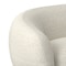 Homeroots 89" Cream Fabric Sofa With Walnut Legs 640987 - alternate 3