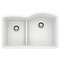 Blanco Diamond 1-3/4 Low Divide Reverse, White 441603 - alternate 1
