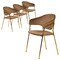 Leisuremod Bella Collection Modern Dining Chair in Brown, 4PK BC21BR4 - alternate 1