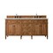 James Martin Vanities Brittany 72'' D Vanity, Saddle Brown w/ Victorian Sil Silestone Top w/FreePower Wireless Charger 650-V72-SBR-FVSL - alternate 1