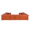 Homeroots Camel Italian Leather Power Reclining U Shaped Eight Piece Corner Sectional With Console 634684 - alternate 7