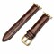 Elegani Ostrich-Embossed Leather Band Compatible with Apple Watch 38mm, Brown, Rose Gold Buckle LAT3-BRN-RGD-38 - alternate 1