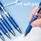 Deli Retractable Gel Pen 0.5mm, Blue Ink, Soft Grip, 12PK EQ10430 - alternate 2