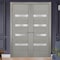 Sartodoors Solid French Double Doors 36x84 (2* 18x84) Solid Core Modern Interior QUADRO4113DD-SS-3684 - alternate 3