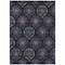 Homeroots 10' X 14' Purple Charcoal And Gray Medallion Washable Indoor Outdoor Area Rug 587721 - alternate 2