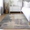 Homeroots 8' X 10' Gray Charcoal And Beige Abstract Washable Indoor Outdoor Area Rug 588525 - alternate 2