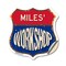 Signmission Miles's Workshop, 18 Inch X 18 Inch, Vinyl Decal SHI-D-18-489-MILES - alternate 1