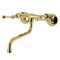 Kingston Brass Double-Handle Wall Mount Bathroom Faucet, Polished Brass KS315PB - alternate 1