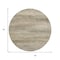 Homeroots 8' Taupe And Beige Round Abstract Washable Indoor Outdoor Area Rug 631121 - alternate 2